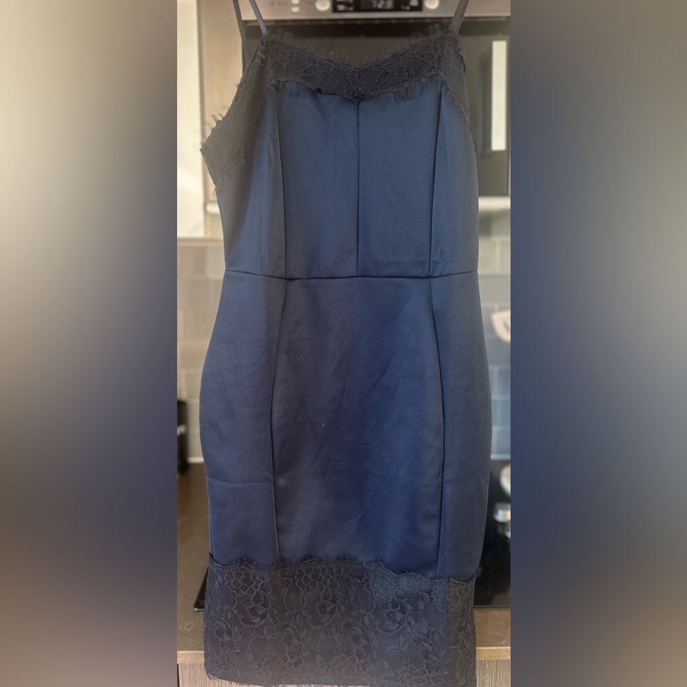 Elegant Navy Blue Dress